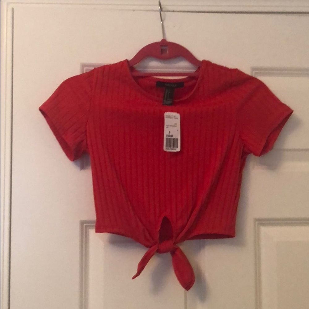Forever 21 red crop top, NWT!